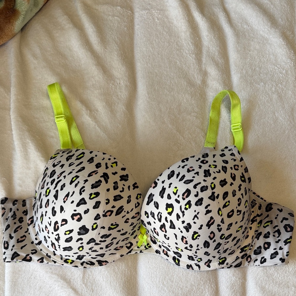 Torrid Leopard Print Bra with Neon Accents